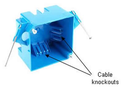 plastic vs metal electrical box|wiring plastic electrical box knockouts.